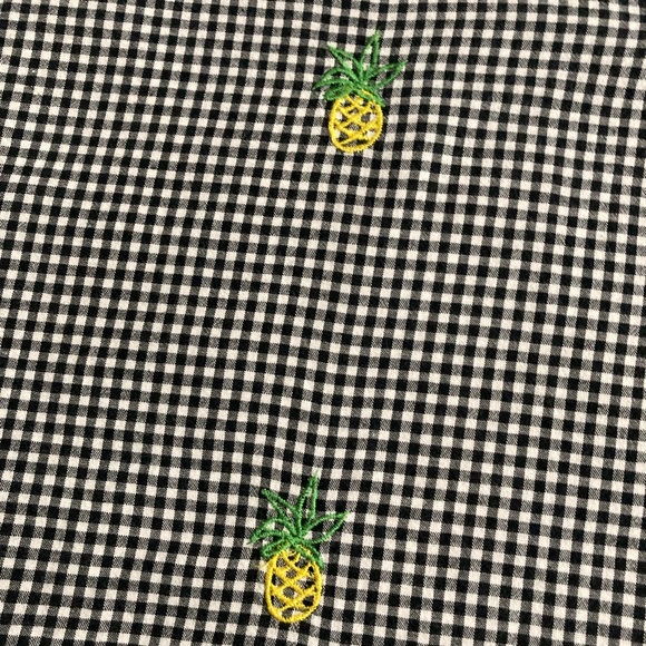 🍍Women’s Gingham Top Pineapple embroidered  Blouse 🍍. Size : M - Picture 7 of 13